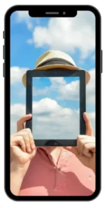 Mobile phone showcasing a personal videos  created in CapCut Pro APK